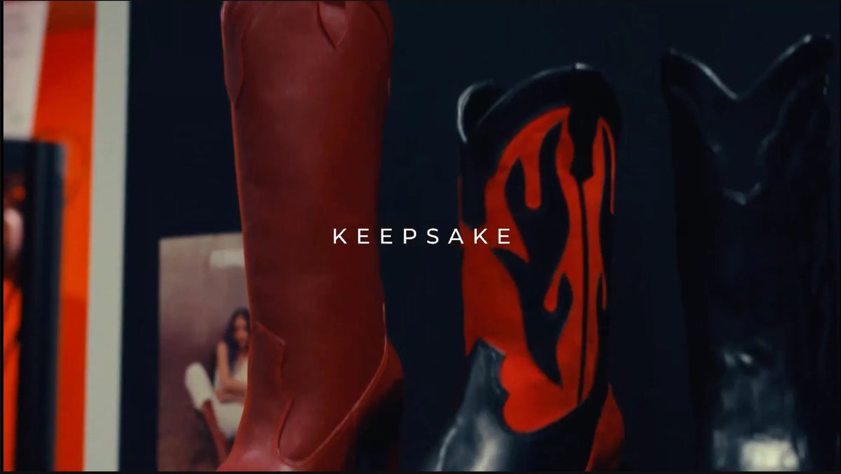 Keepsake – red and black Ferrier boots